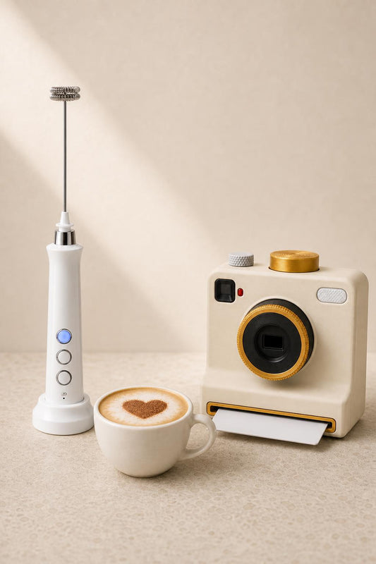 Pack Rincón del Café con Latte Cam blanca y espumador